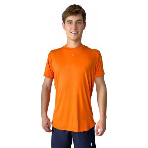 BRUCE BOLT Short Sleeve Performance T-Shirt with Reflective Bolt - ORANGE