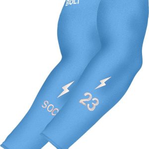 Personalized Graduated Compression Premium Arm Sleeve - Baby Blue