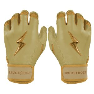 Gold Series Short Cuff Batting Gloves - Gold